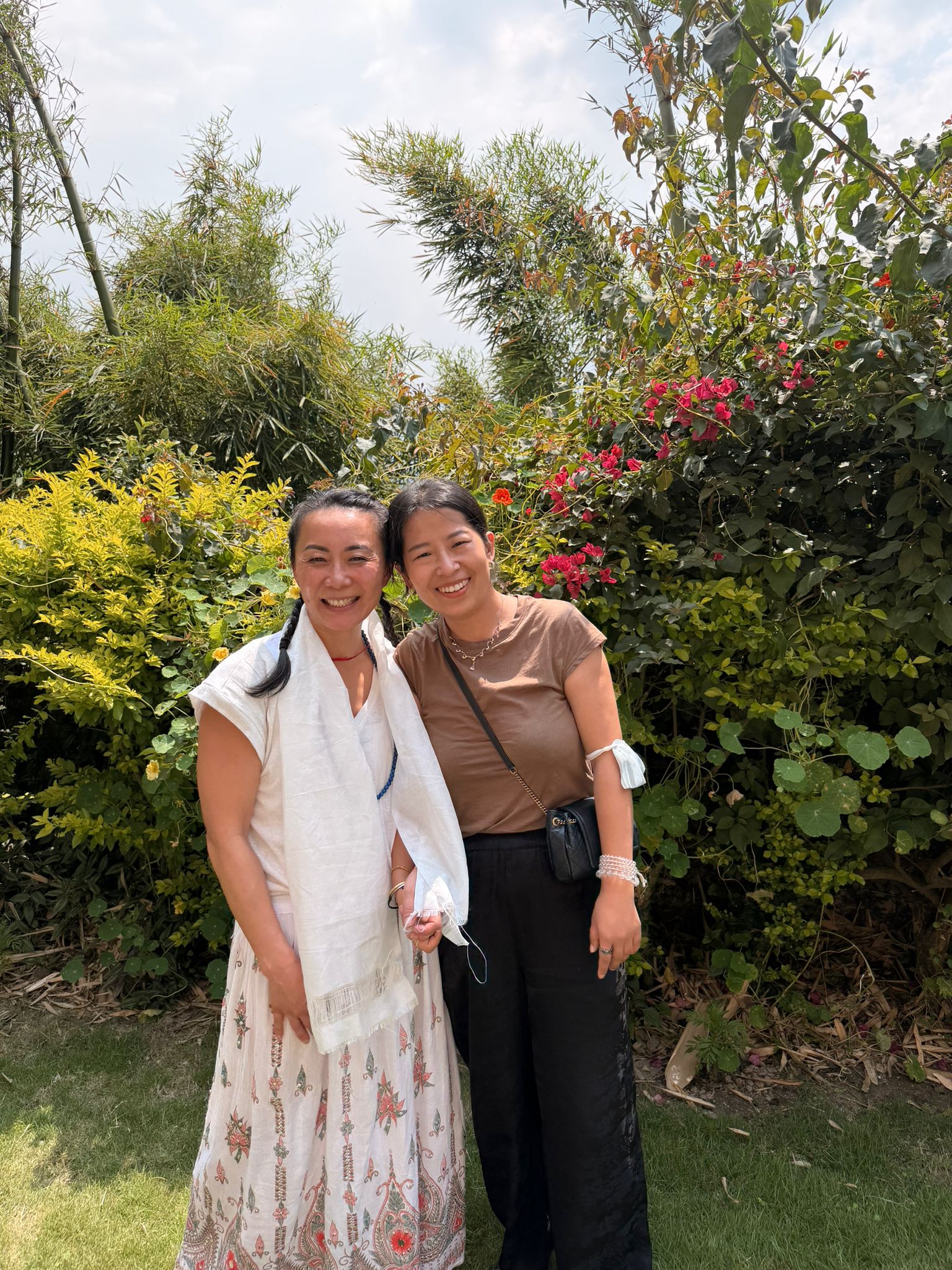 Joyful smiles shared among the community